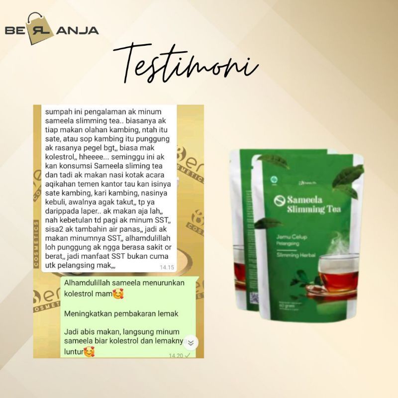 

Terlaris Teh pelangsing Sameela slimming Tea ORI berl cosmetics