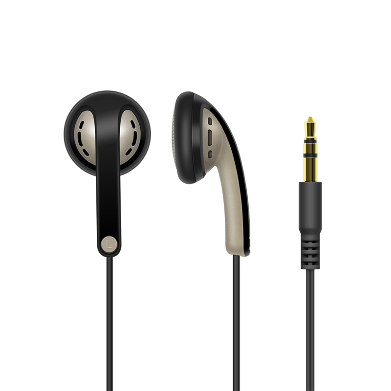 Qian39 Earphone In Ear Hifi Dinamis Mini Kepala Flat Jack 3.5mm Untuk Iphone / Samsung / Xiaomi