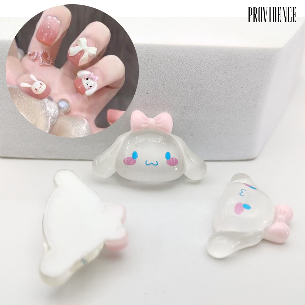 Providence 10Pcs / Set Stiker Kuku Motif Kartun Anime 3D Tahan Pudar Untuk Aksesoris Nail Art / Manicure