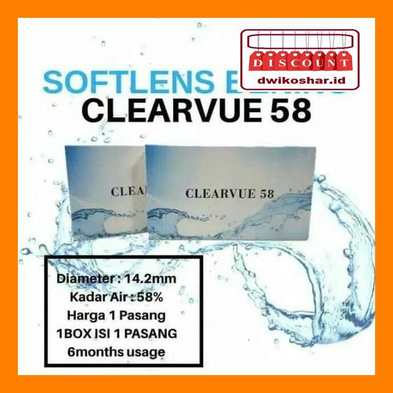 

Kul40Yt Softlens Clear Clearvue 58/Soflen Bening 1Pasang Kadar Air Tinggi 58% Utyt1La