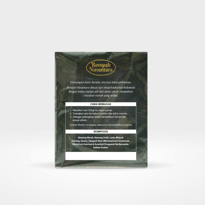 

Instan-Masak-Bumbu- Rempah Nusantara Bumbu Nasi Goreng Oriental 50 Gram 6 Sachet -Bumbu-Masak-