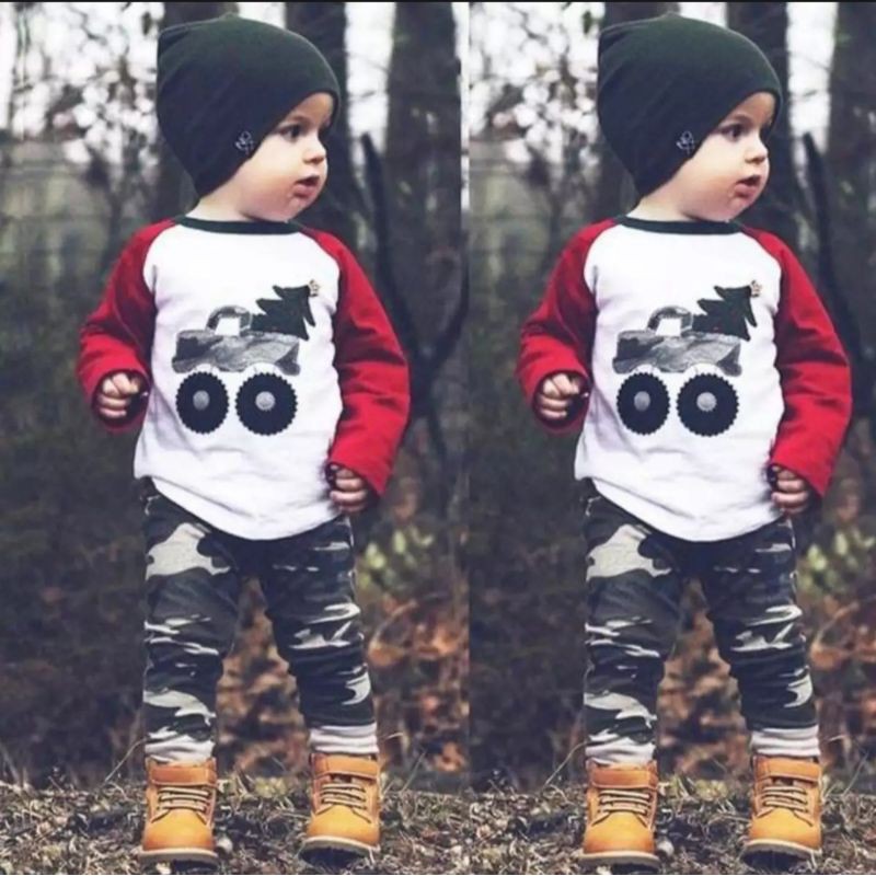 SETELAN ANAK RAGLAN TRUK ARMY TERBARU 1-5 THN