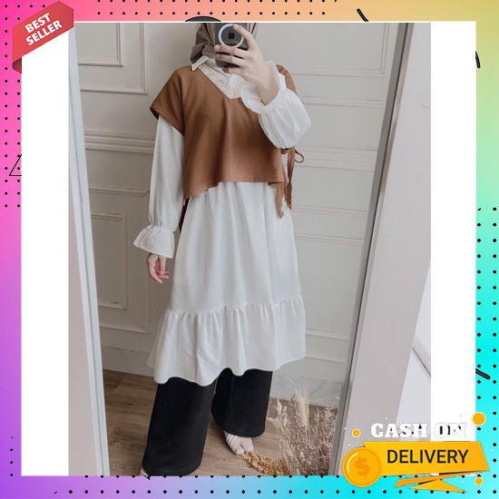 Promo Arsy Tunik Atasan Wanita Terbaru 2022 Kekinian Import Tunik Monalisa Motif Bunga Terbaru Tunik