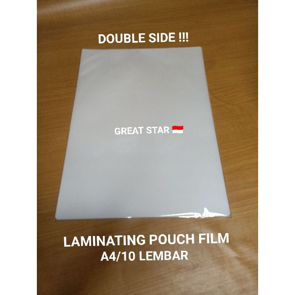 

LAMINASI/LAMINATING POUCH FILM A4 - F4/10LEMBAR