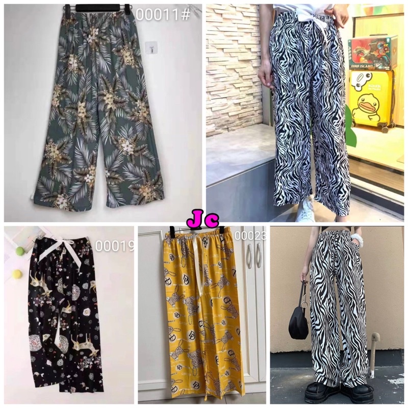 COD JC- CELANA SANTAI WANITA / Kulot Pant Import / Celana Kulot Rayon Import / Celana Santai Wanira / Celana Tidur Wanita