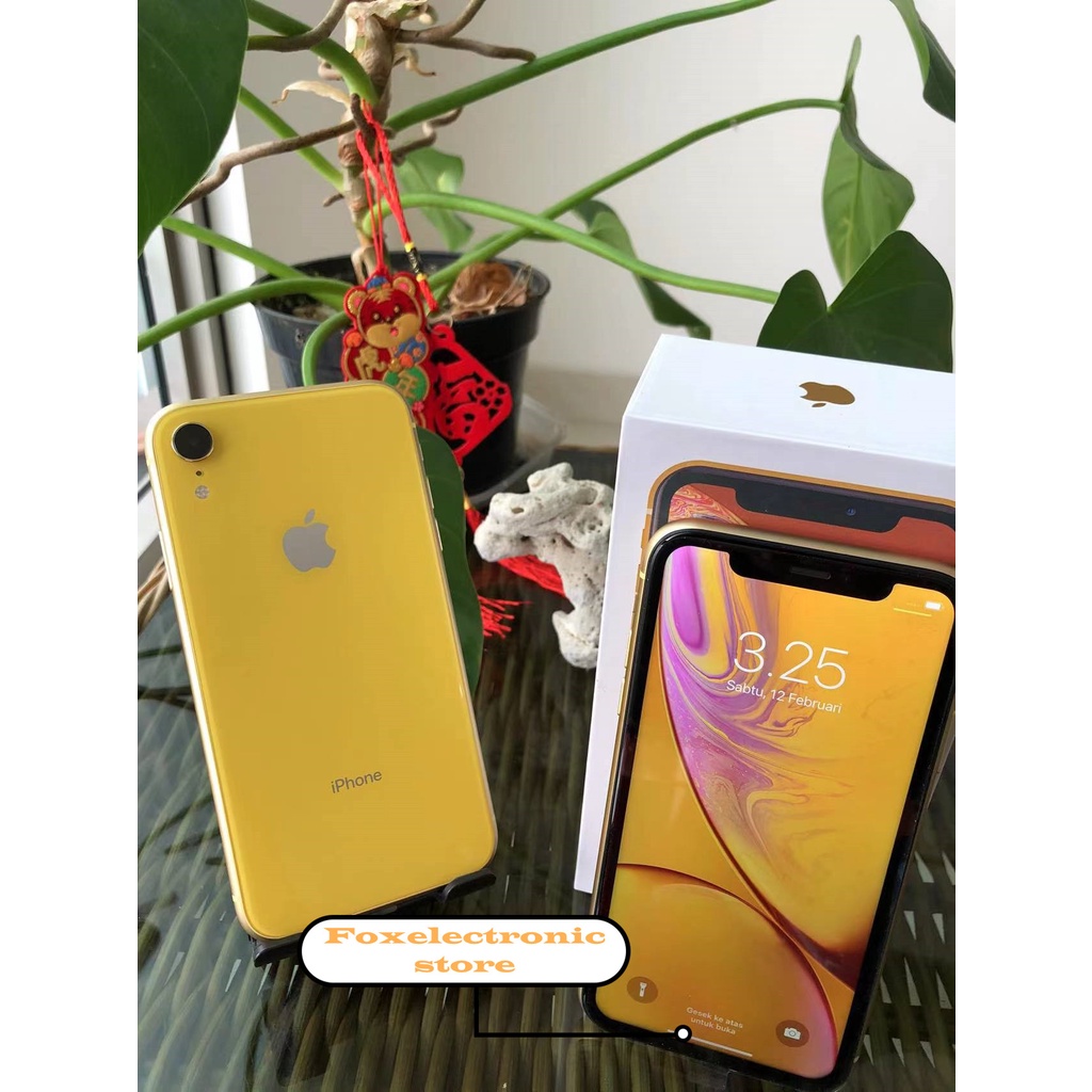 iPhone XR 64GB All Sim Silent Fullset Original Second Mulus100% 3utools All Green (Garansi 1 Tahun)-2