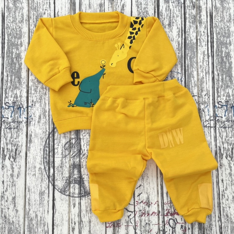 PROMO 7.7 Setelan Joger Bayi Setelan bayu Bayi Outer bayi Baju Musim Dingin Bayi DNW BABY