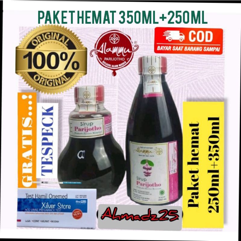 

PAKET HEMAT PROMIL - SIRUP PARIJOTO 350ML + 250ML Free Testpack