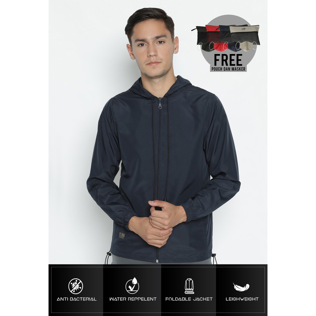 Jobb Active Salvo Jaket Unisex Anti Bacterial Regular Fit Navy