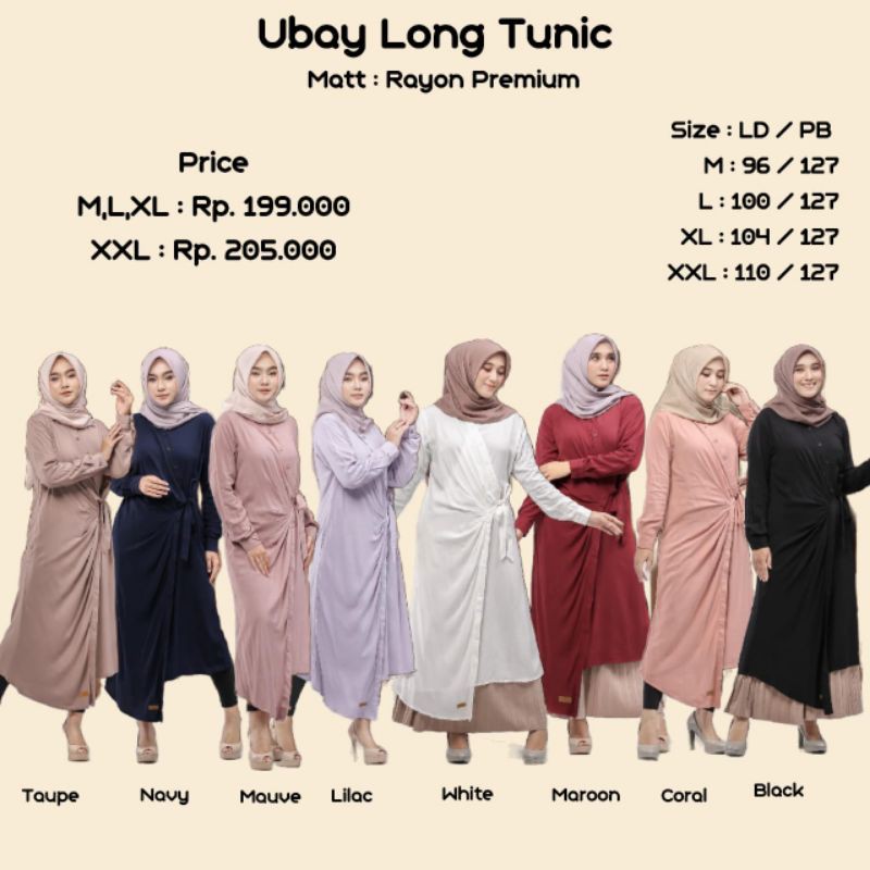 UBAY LONG TUNIC Tunik by Nadheera Luxury