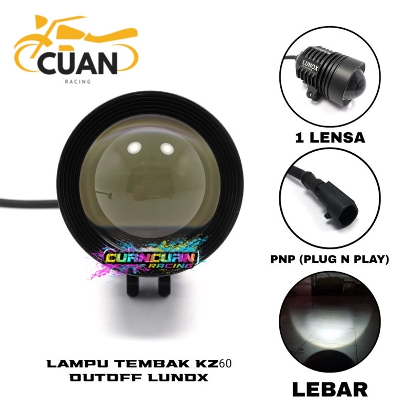 Lampu Tembak Lensa Cembung LED Waterproof Cut Off