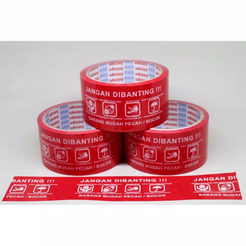 

Lakban Fragile 50 yard jangan dibanting (Satuan)