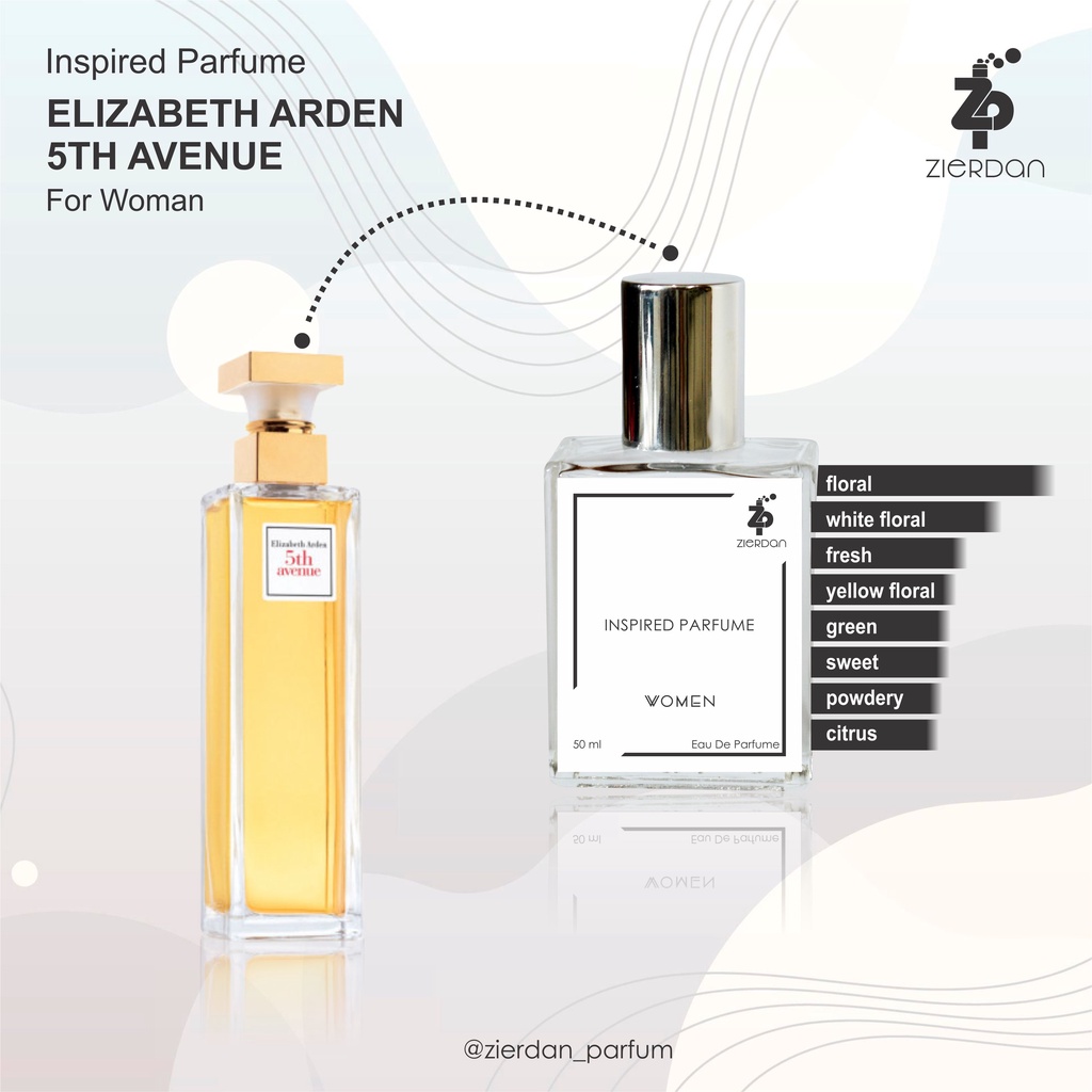 Zierdan Inspired Parfum Elizabeth Arden 5th Avenue Parfume Farfum Minyak Wangi Tahan Lama Wanita Cewek