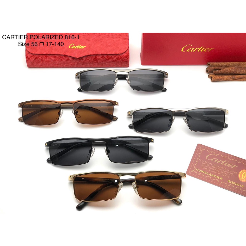 KACAMATA CARTIER LUXURY AKSESORIS TERBARU LENSA KACA ANTISILAU ANTIRADIASI PLUS MINUS POLARIZED PHOT