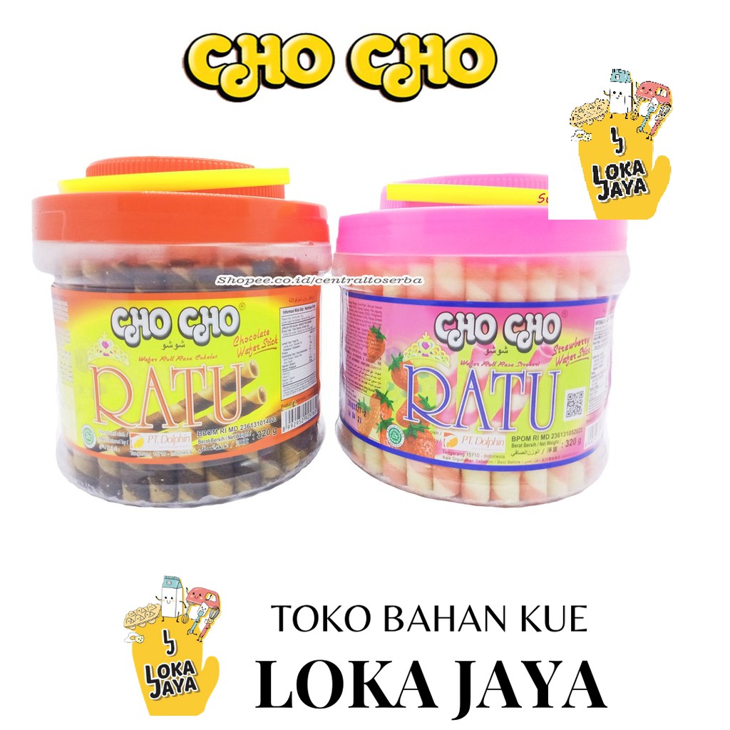CHO CHO RATU CHOCOLATE & STRAWBERRY ASTOR COKLAT 320 GR