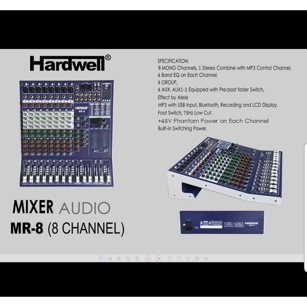 Mixer Hardwell MR 8 / MR-8 / MR8 Soundcard Original
