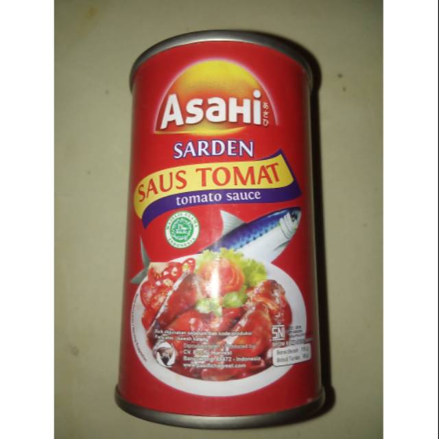 

Sarden Asahi 155gr (Saus Tomat)