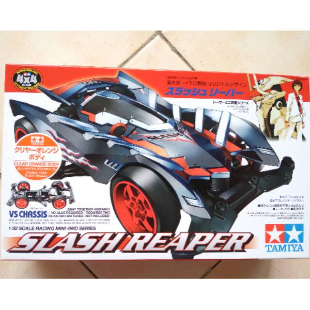 Tamiya Slash Reaper Clear Orange Body VS Chassis Mini 4WD Original