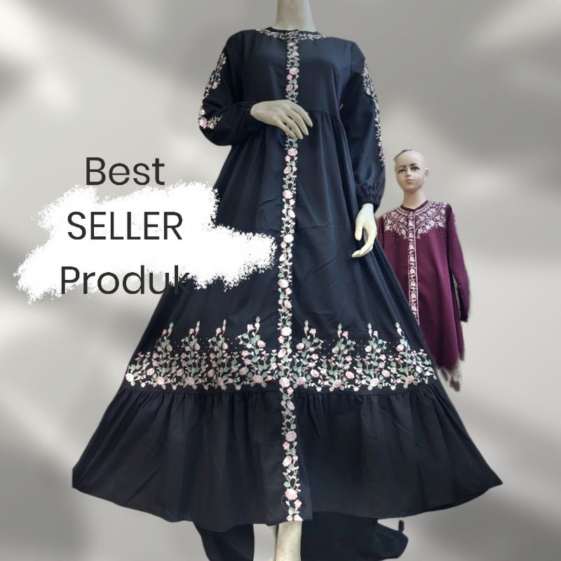 TERBARU  Gamis Madina Hazra Katun toyobo/ Gamis Bordir/ Gamis Muslimah/ Gamis Guzel ORIGINAL/ Gamis 