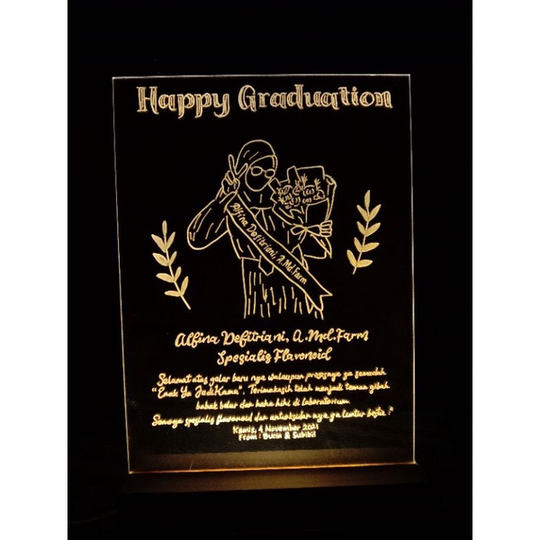 akrilik A5/Akrilik LED /kado Akrilik/kado wisuda/akrilik A4/akrilik A6/akrilik lembaran/stand Akrili
