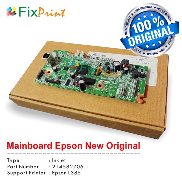 Logic Board Printer L385  Mainboard Printer Epson L385 New Original