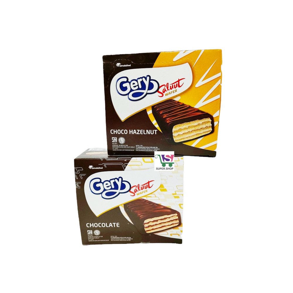 Gery Saluut Wafer Chocolate /  Hazelnut Isi 24 Pcs