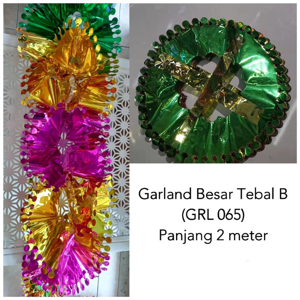 Garland Tebal A / Garland Tebal C / Garland Besar / Garland Tebal C Lebaran /Garland /Dekorasi Ruangan