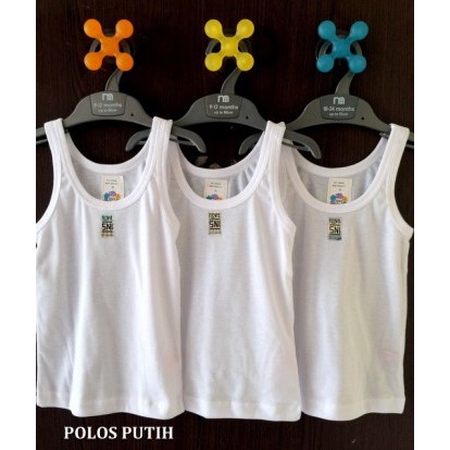 1pcs Nova Singlet Cowo&amp;cewe Putih Polos Termurah ukuran S,M,L,NB kecil/Besar