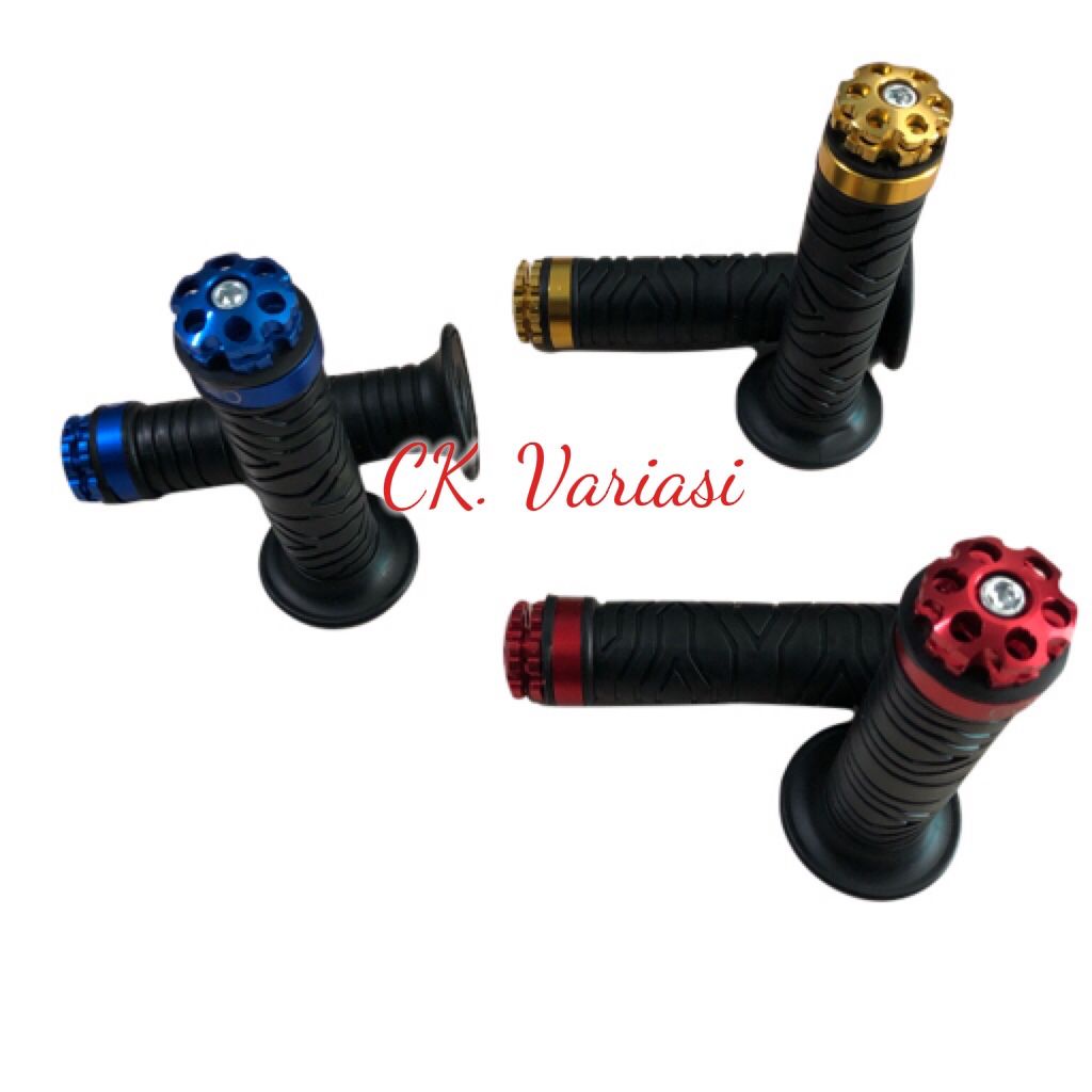 HANDGRIP/ HANDFAT JALU MOTOR KARET CNC NMAX/AEROX/PCX/BEAT/VARIO/VIXION/CB150 DLL UNIVERSAL