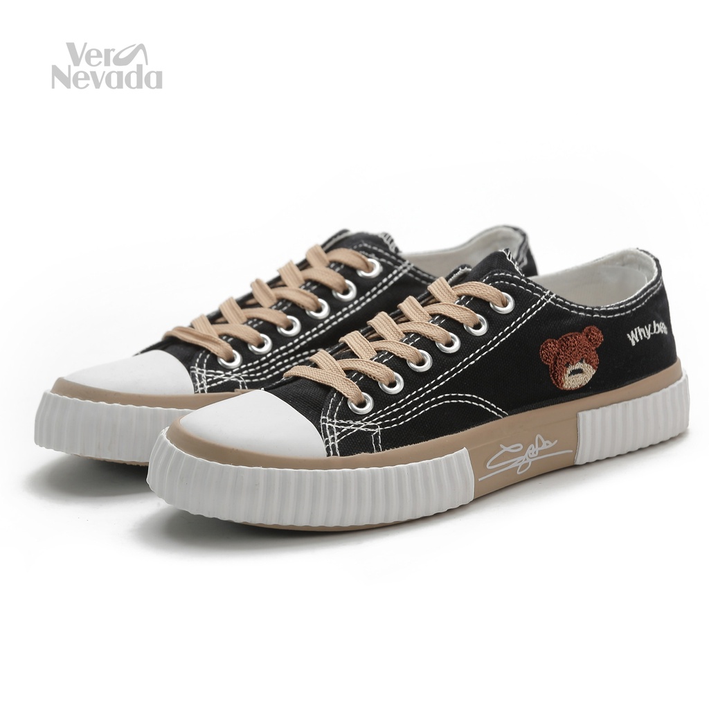 Vera Nevada Bearin VN1128 Sepatu Sneakers Wanita Sport Shoes-BLACK