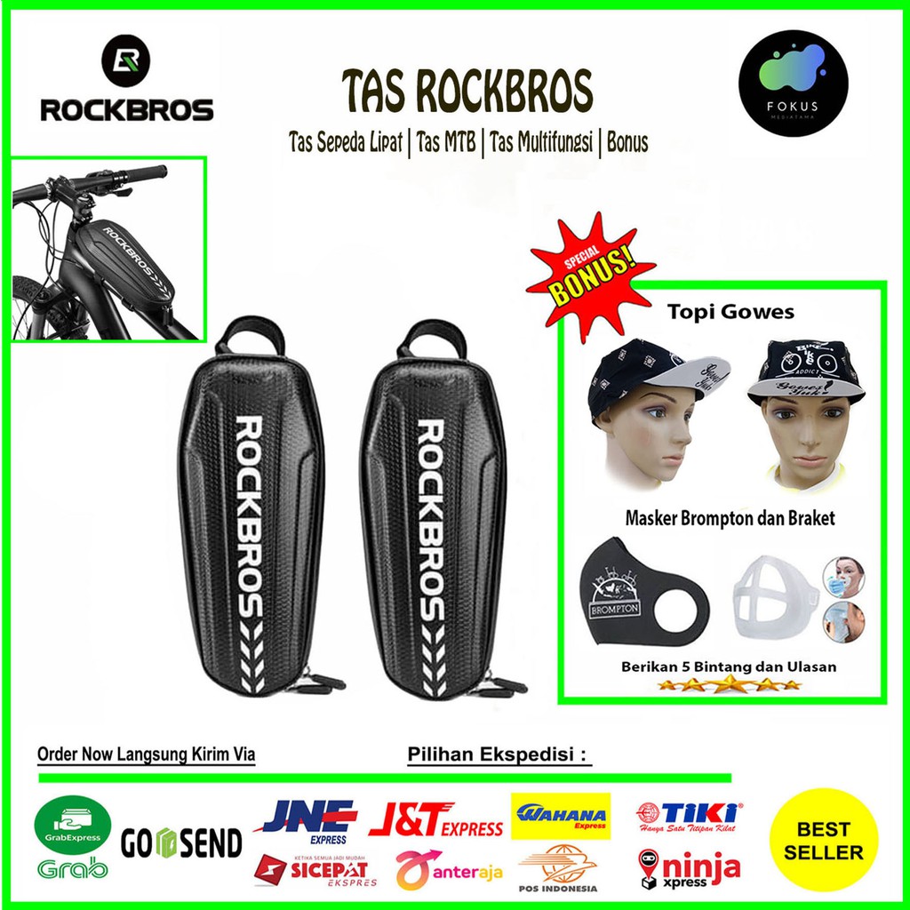 Tas Rockbross Tas Tube Lipat Multifungsi Saddle Bag / Sepeda MTB