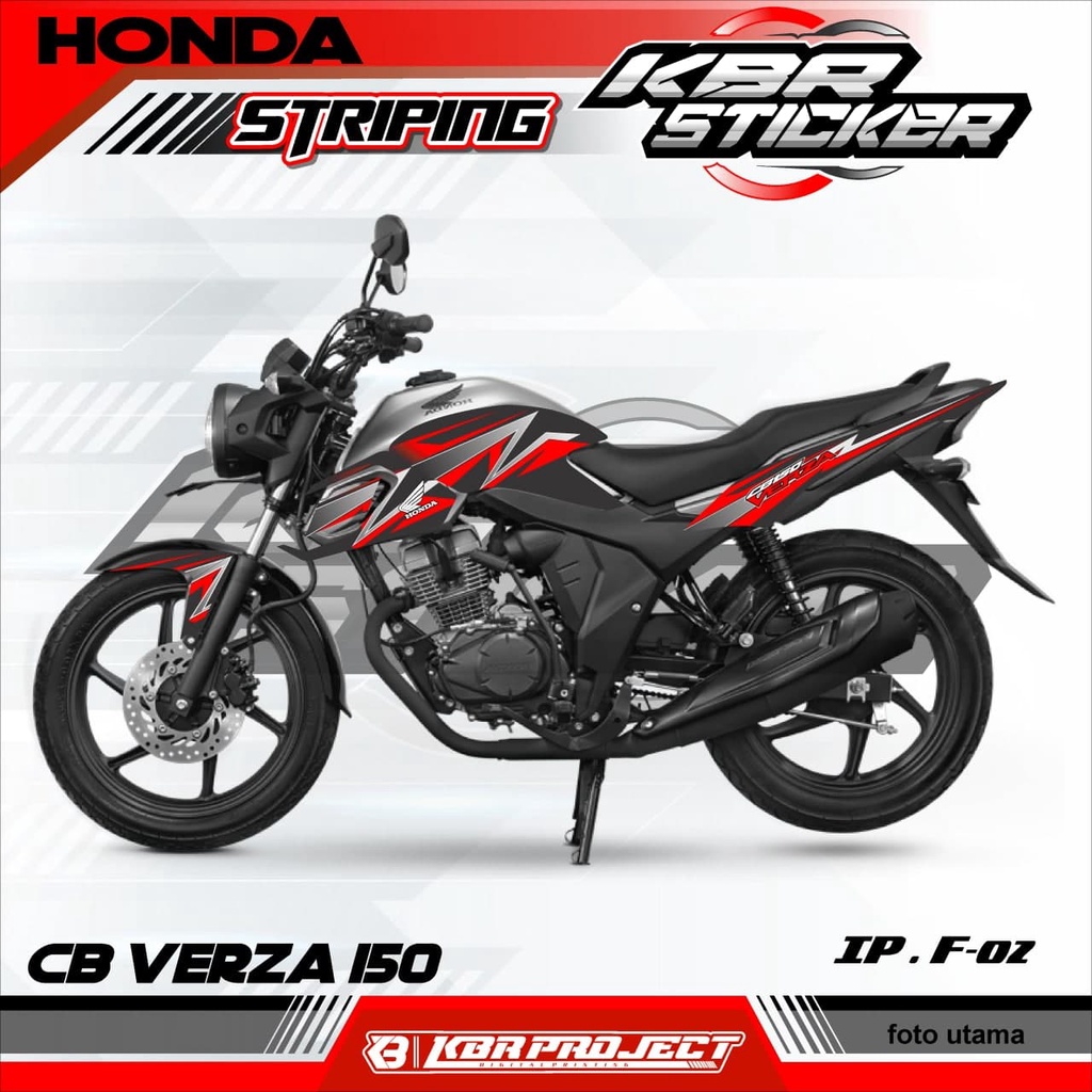 (COD) STIKER STRIPING CB VERZA 150 - STRIPING CB VERZA 150  variasi - 02