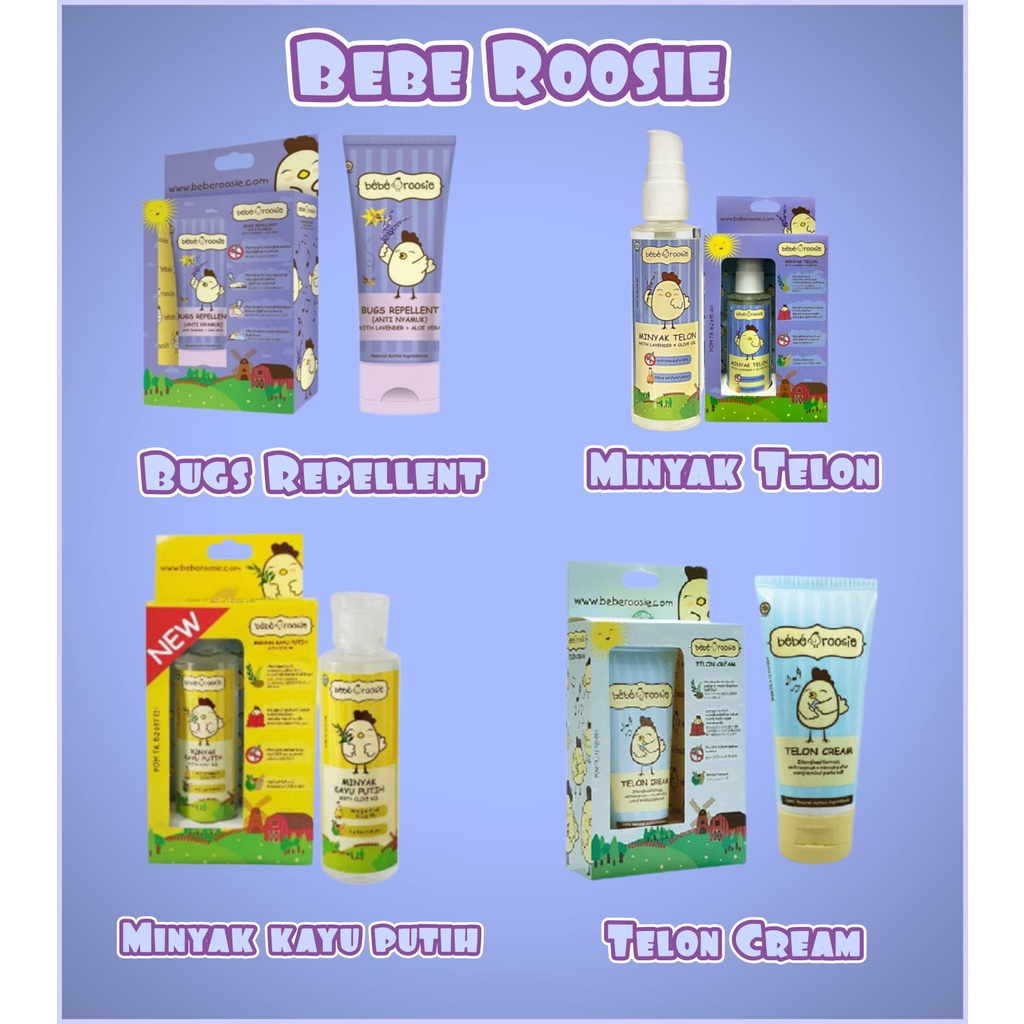 Bebe Roosie Telon Cream  Bugs Repellent / Minyak Telon - BELLA SHOP