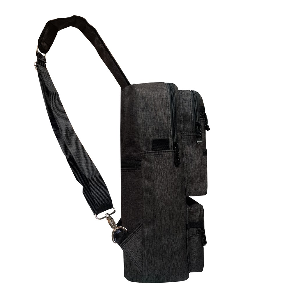 SHOPEE 6.6 SUPER SALE!! Metric Tas Slingbag Pria Sporty Baepack Gadget Selempang Outdoor - Black