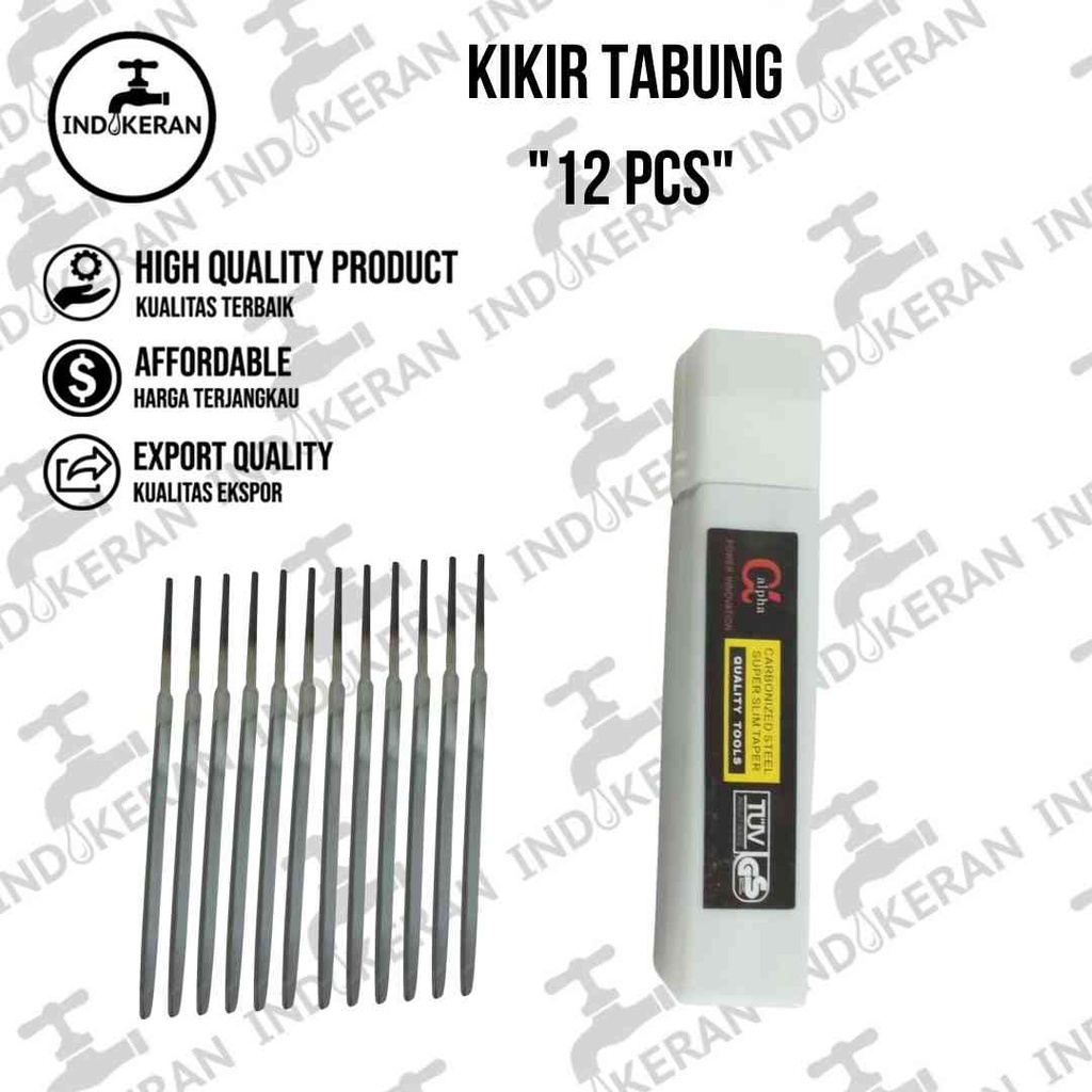 INDOKERAN - Kikir Tabung 1 Kotak isi 12 PCS - High Quality