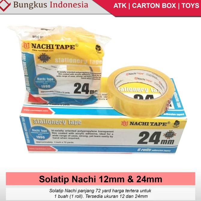 

Diskon (SATUAN) Solatip Nachi 12mm dan 24mm / Solasi / Lakban Kecil Diskon