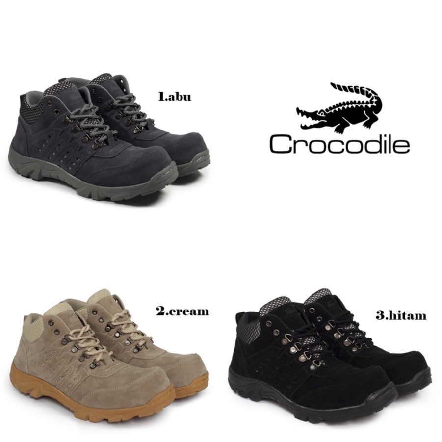 COD!! Sepatu Gunung Pria Black Force Larman Safety Boots Low Working Hiking Bikers Ujungbesi