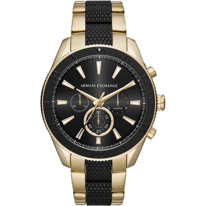 armani exchange gold plated watch