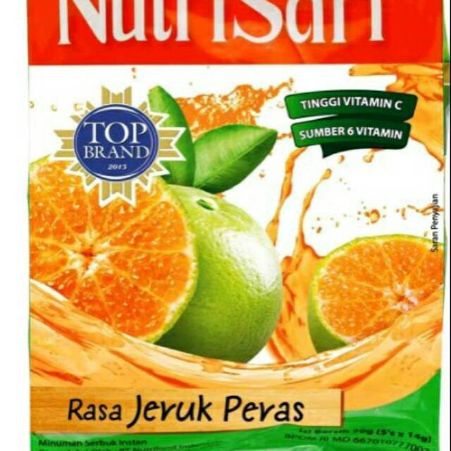 

Nutrisari sari jeruk peras 5x14gr