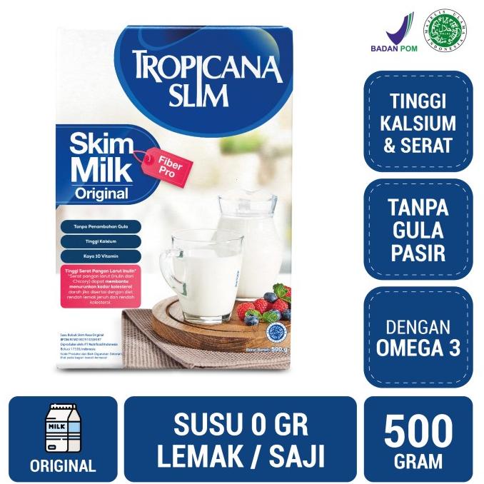 

BISA BAYAR DITEMPAT Tropicana Slim Non Fat Skim Milk Fiber Pro 500gr