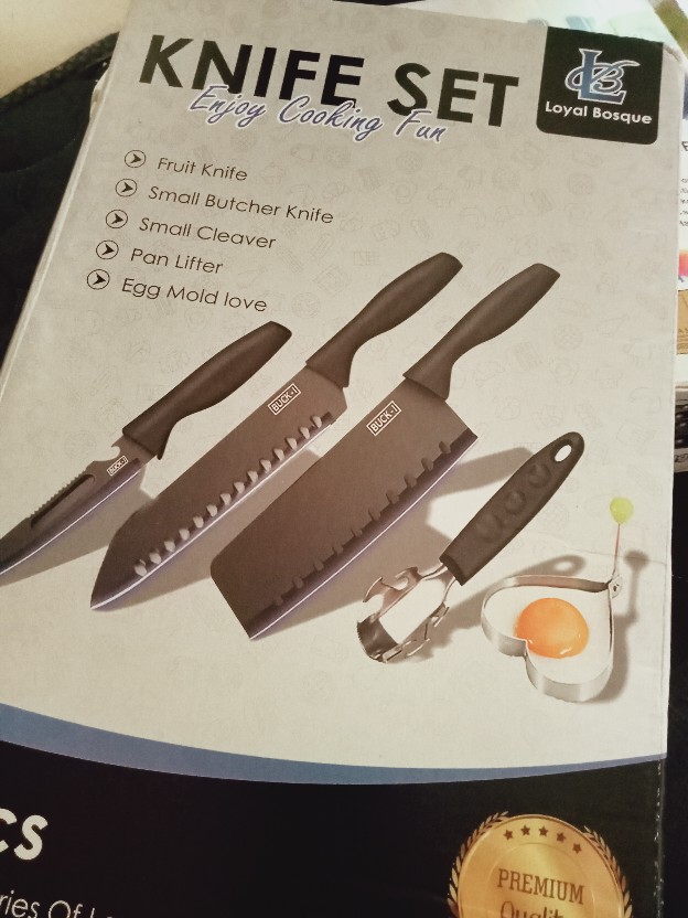 Super Tajam Pisau Set Loyal Bosque Terbaru 1kg 5pcs Free Bubble