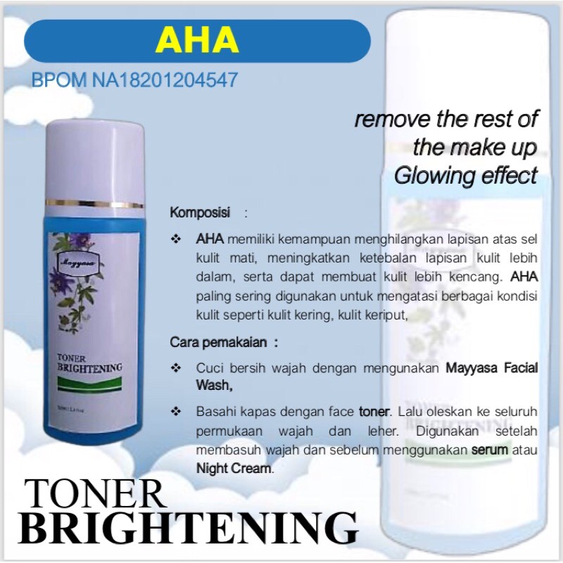 mayyasa brigthening toner (AHA)
