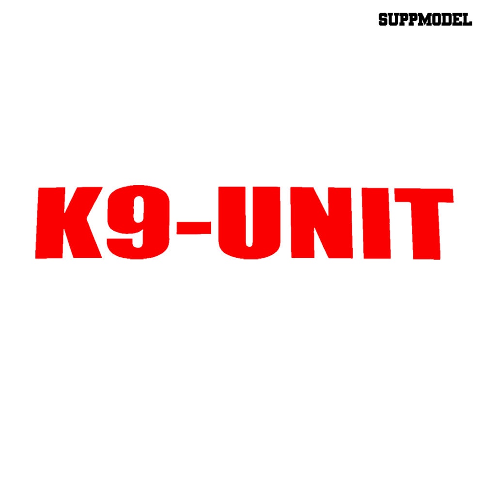 Stiker Decal Reflektif Motif Tulisan K9 Unit Untuk Dekorasi Body / Jendela Mobil