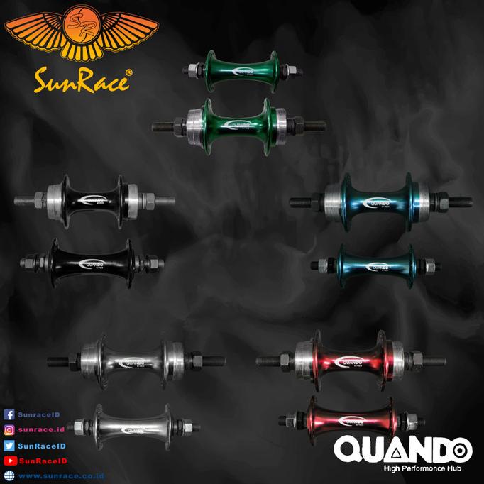 HUB SET QUANDO 36 H DRAT UNTUK FIXIE BMX LIPAT DLL DOLTRAP / GOLTRAP