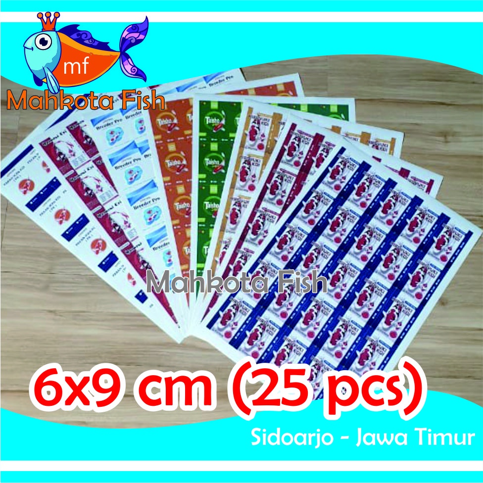 Stiker Repack (6x9) | Hiroyuki Koi | Taisho | Breeder Pro | Harmoni Koi | PK Koi | Pakan Koi | Pakan Koki