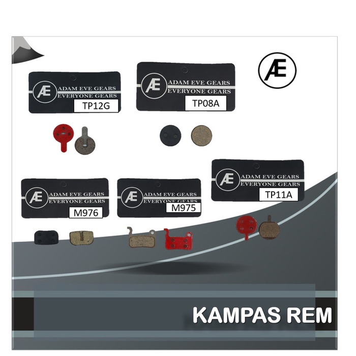 ADAMEVE KAMPAS REM SEPEDA MTB KOTAK BULAT DISC BRAKE PAD MTB