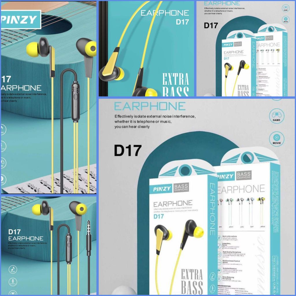 HEADSET ORIGINAL PINZY SUPER BASS D17