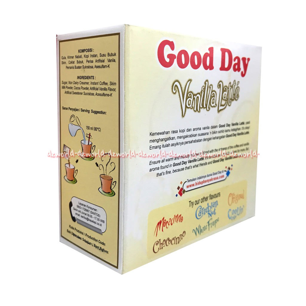 Good Day Vanilla Latte Isi 5sachet Kopi Instan Goodday Vanillalatte Kopi Instan 3in1 Goodday Coffee Cofee Vanila Late Coffe Goday Gooday 5 pcs