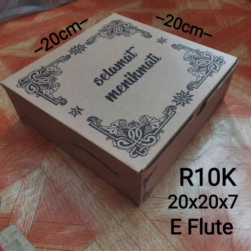 

Dus Nasi 20x20 R10K / Kotak Nasi Coklat R10K / Box Nasi Coklat Motif