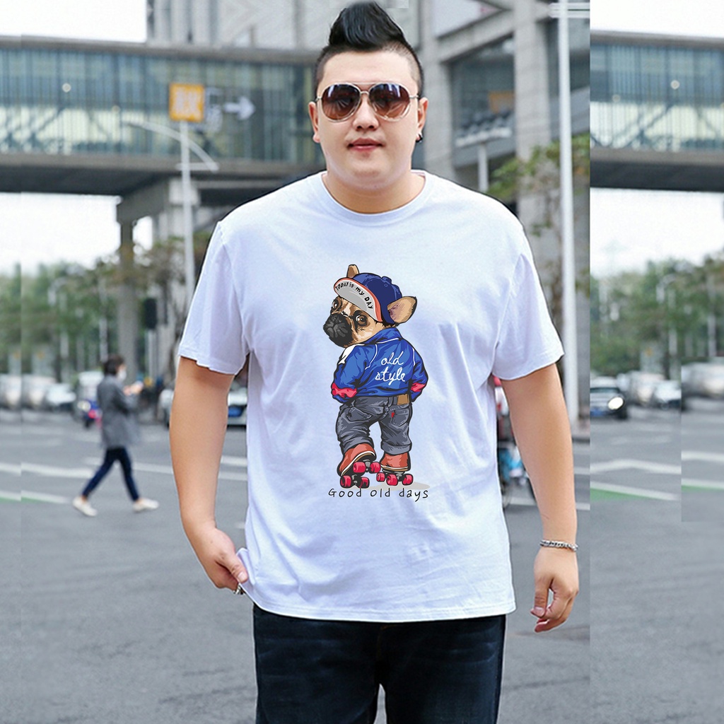 Baju Kaos Pria Jumbo Teddy Bear Tshirt Bigsize XL XXL Distro DTF